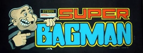 Bandeau de la borne Super Bagman (Valadon Automation)