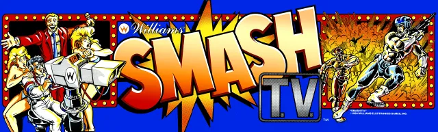 Marquesina de la recreativa Smash TV (Williams)