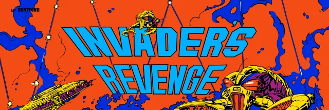 Bandeau de la borne Invader's Revenge (Zenitone Microsec)