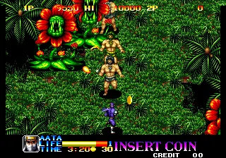Capture d'écran de Ninja Commando – jeu d'arcade Alpha Denshi