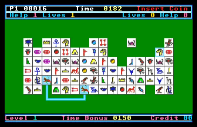 Screenshot of Pharaohs Match – arcade game Arcadia Systems