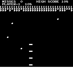 Screenshot van Avalanche – arcadespel Atari
