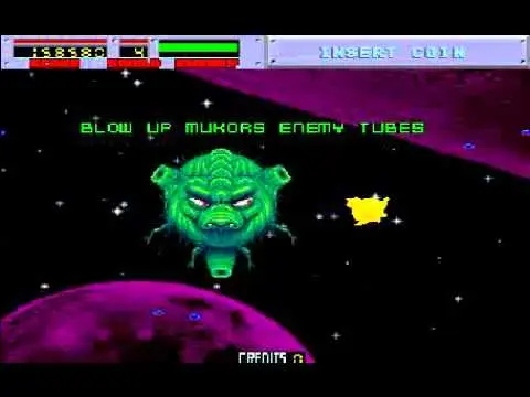 Schermata di Blasteroids – gioco arcade Atari Games