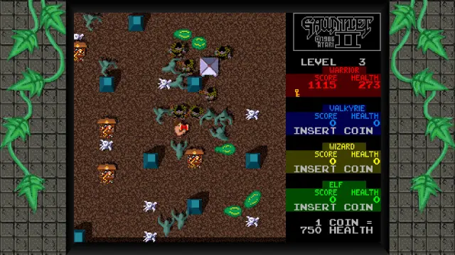 Capture d'écran de Gauntlet II – jeu d'arcade Atari Games