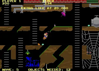 Capture d'écran de Peter Pack Rat – jeu d'arcade Atari Games