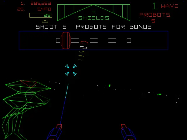 Capture d'écran de The Empire Strikes Back – jeu d'arcade Atari Games