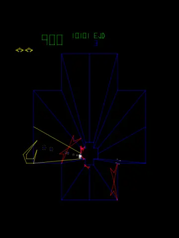Screenshot van Tempest – arcadespel Atari