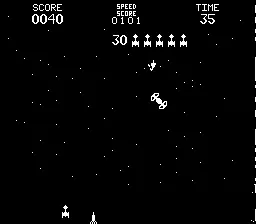 Capture d'écran de Space Encounters – jeu d'arcade Bally Midway