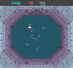 Capture d'écran de Snake Pit – jeu d'arcade Bally Sente