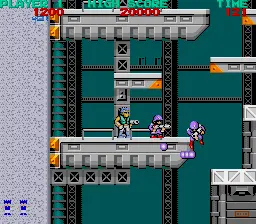 Screenshot van Bionic Commando – arcadespel Capcom