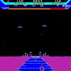 Capture d'écran de Super Astro Fighter – jeu d'arcade Data East