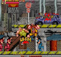 Capture d'écran de Two Crude – jeu d'arcade Data East