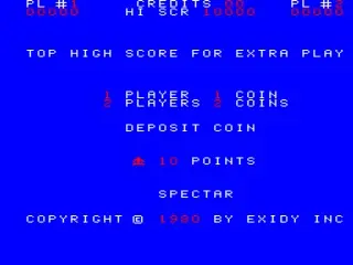 Screenshot of Spectar – arcade game Exidy