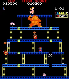 Captura de Crazy Kong - Part II – juego arcade Falcon