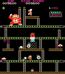 Captura de Crazy Kong – juego arcade Falcon