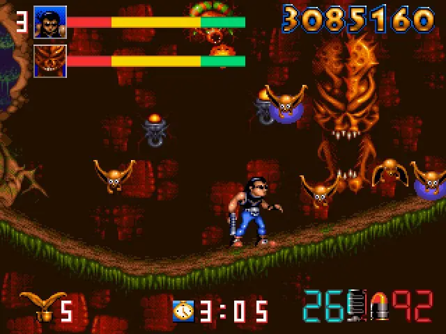 Capture d'écran de Biomechanical Toy – jeu d'arcade Gaelco