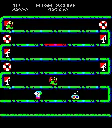 Capture d'écran de Grasspin – jeu d'arcade Jaleco