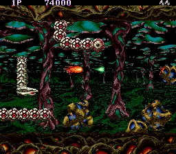 Capture d'écran de Saint Dragon – jeu d'arcade Jaleco