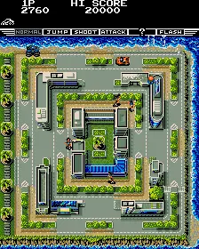 Capture d'écran de Fast Lane – jeu d'arcade Konami