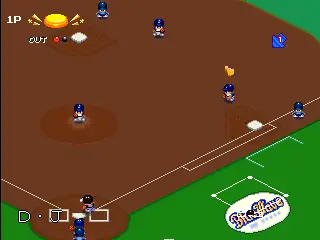 Capture d'écran de Jikkyou Powerful Pro Yakyuu '96 – jeu d'arcade Konami