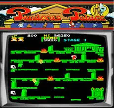 Schermata di Pandora's Palace – gioco arcade Konami