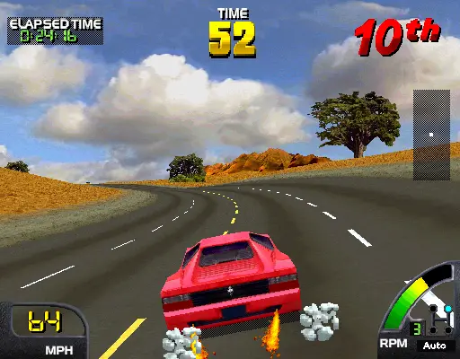 Capture d'écran de Cruis'n USA – jeu d'arcade Midway