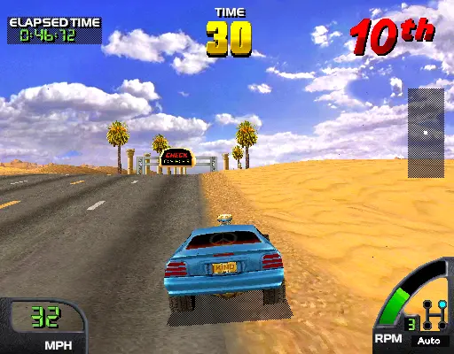 Screenshot of Cruis'n World – arcade game Midway