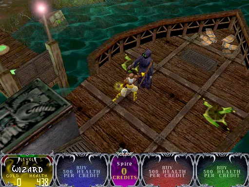 Capture d'écran de Gauntlet Dark Legacy – jeu d'arcade Midway Games