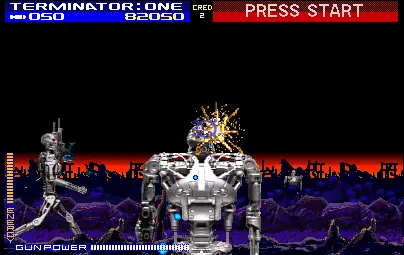 Capture d'écran de Terminator 2: Judgment Day – jeu d'arcade Midway Games