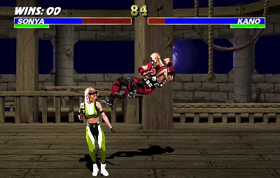 Capture d'écran de Mortal Kombat 3 – jeu d'arcade Midway