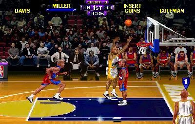 Screenshot of NBA Hangtime – arcade game Midway