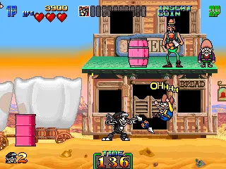 Capture d'écran de Charlie Ninja – jeu d'arcade Mitchell Corporation
