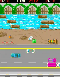 Capture d'écran de Lady Frog – jeu d'arcade Mondial Games