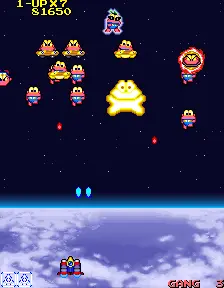 Screenshot of Cosmo Gang the Video – arcade game Namco
