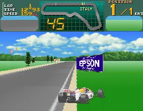 Capture d'écran de Final Lap 2 – jeu d'arcade Namco