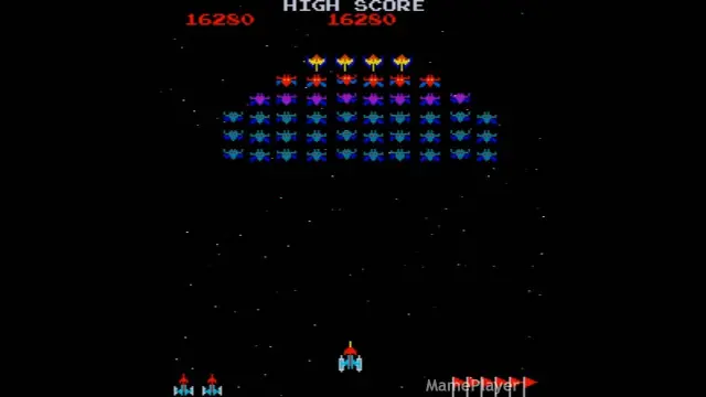 Capture d'écran de Galaxian – jeu d'arcade Namco