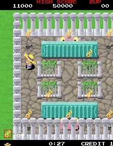 Screenshot van Rompers – arcadespel Namco