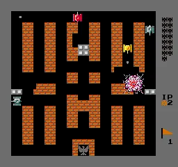 Screenshot van Vs. Battle City – arcadespel Namco