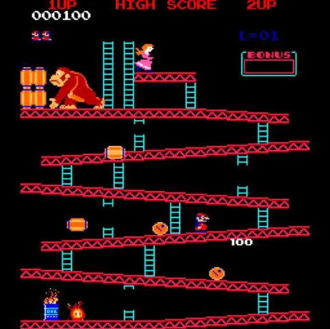 Capture d'écran de Donkey Kong – jeu d'arcade Nintendo