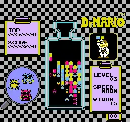 Capture d'écran de Vs. Dr. Mario – jeu d'arcade Nintendo