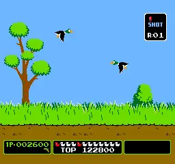 Capture d'écran de Vs. Duck Hunt – jeu d'arcade Nintendo