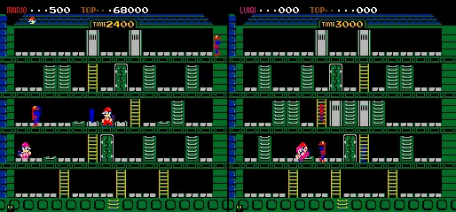 Capture d'écran de Vs. Wrecking Crew – jeu d'arcade Nintendo