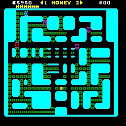 Screenshot van Thief – arcadespel Pacific Novelty