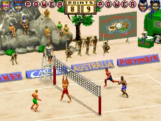 Capture d'écran de World Beach Volley – jeu d'arcade Playmark