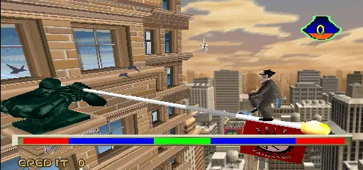 Capture d'écran de Tondemo Crisis – jeu d'arcade Polygon Magic