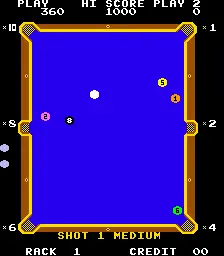 Capture d'écran de Eight Ball Action – jeu d'arcade Seatongrove Ltd.