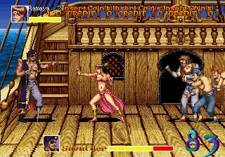 Capture d'écran de Arabian Fight – jeu d'arcade Sega