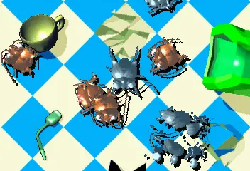 Capture d'écran de Critter Crusher – jeu d'arcade Sega
