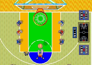 Capture d'écran de Dunk Shot – jeu d'arcade Sega