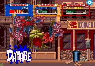 Capture d'écran de Laser Ghost – jeu d'arcade Sega